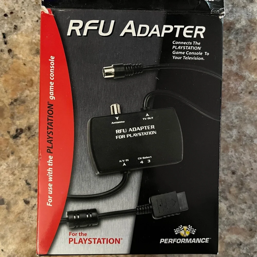 RFU ADAPTOR For Use With Sony PlayStation By Performance